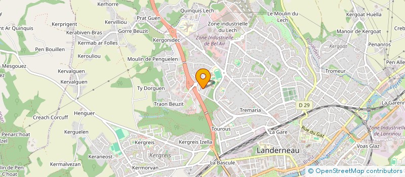localisation de l'entreprise DON BOSCO à LANDERNEAU