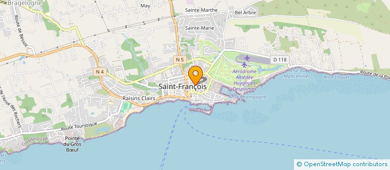 localisation de l'entreprise DON CAMILLO SAINT FRANCOIS à SAINT-FRANCOIS