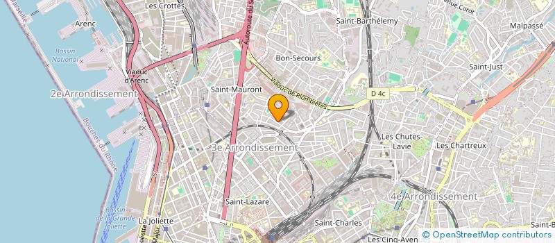 localisation de l'entreprise DON 'CONSTRUCTIONS'  MARSEILLE