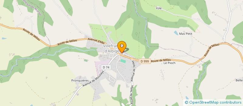 localisation de l'entreprise DON DU SANG BENEVOLE DU VILLEFRANCHOIS ET DES MONTS D'ALBAN  VILLEFRANCHE-D'ALBIGEOIS