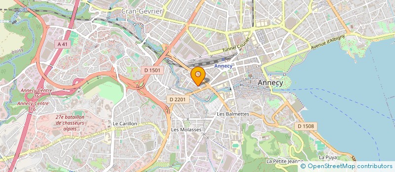 localisation de l'entreprise DON DU SANG - LA POSTE - FRANCE TELECOM - HTE SAVOIE à ANNECY