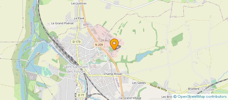 localisation de l'entreprise DON FOSTER RACING CONSTRUCTION à SAINT-GERMAIN-DES-FOSSES