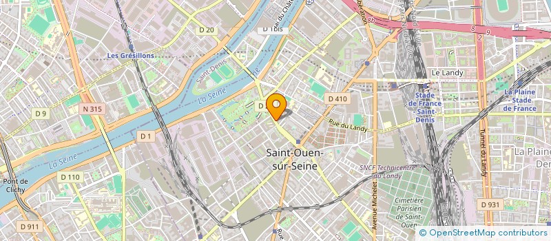 localisation de l'entreprise DON HUMANITAIRE à SAINT-OUEN-SUR-SEINE