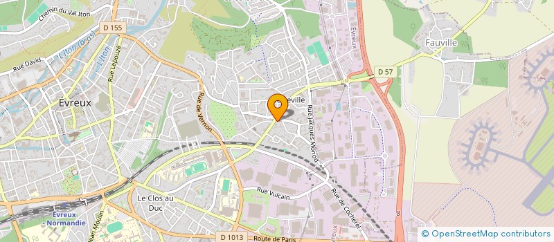 localisation de l'entreprise DON QUICHOTTE  EVREUX