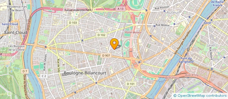 localisation de l'entreprise DON T BE SHY PRODUCTIONS  BOULOGNE-BILLANCOURT
