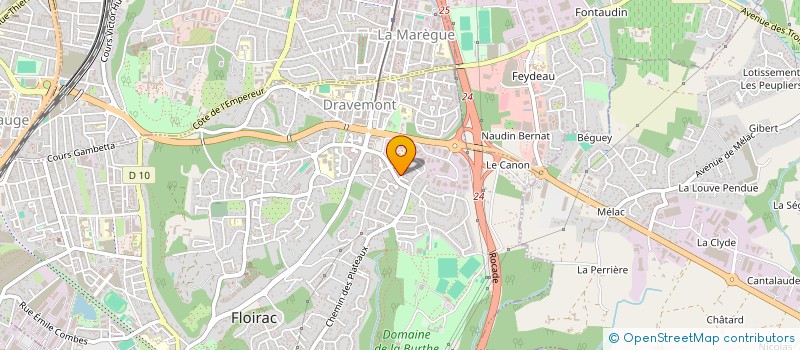 localisation de l'entreprise DON'T STOP à FLOIRAC