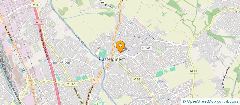 localisation de l'entreprise DON'T WORRY BE HAPPY  CASTELGINEST