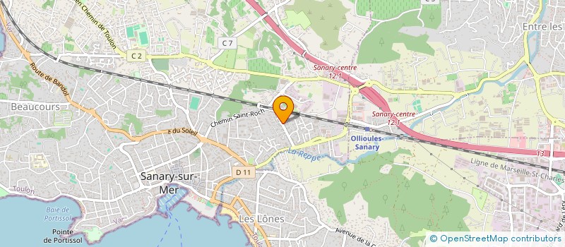 localisation de l'entreprise DONA à SANARY-SUR-MER