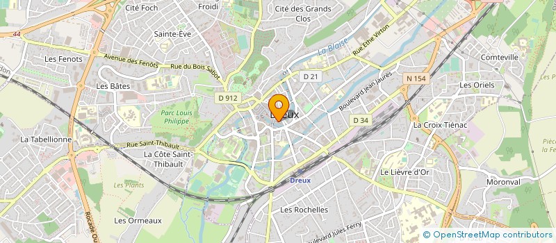 localisation de l'entreprise DONA CHAUSSURES à DREUX
