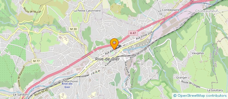 localisation de l'entreprise DONA TENDANCES à RIVE-DE-GIER