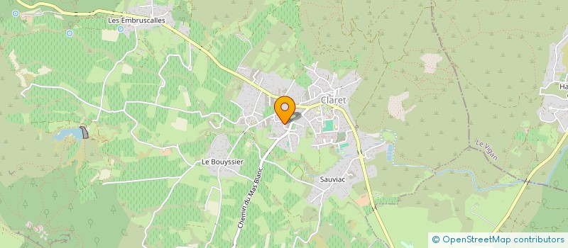 localisation de l'entreprise DONABELLA MARIE  CLARET