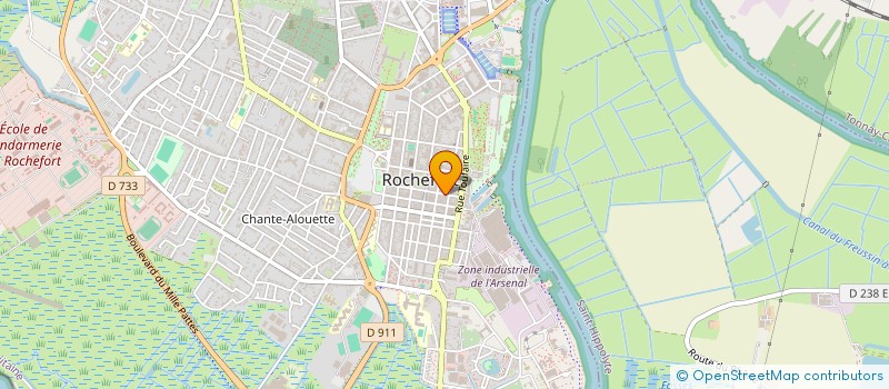 localisation de l'entreprise DONACO  ROCHEFORT