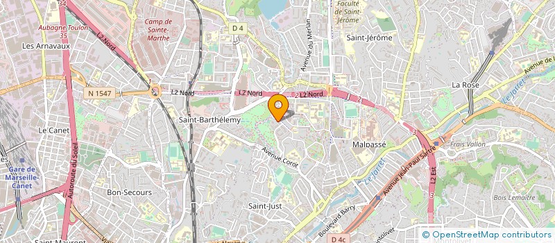 localisation de l'entreprise DONADE à MARSEILLE 13EME