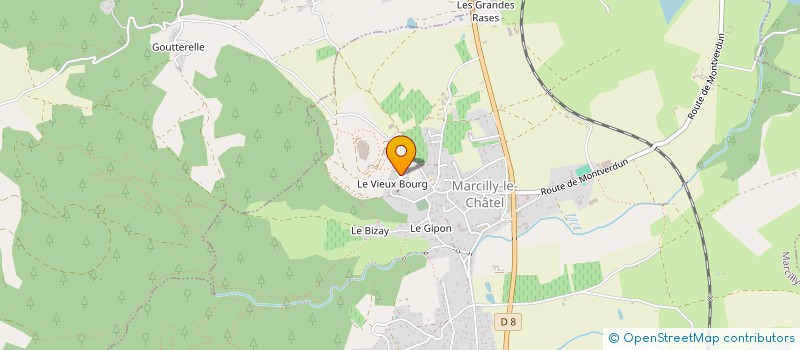 localisation de l'entreprise DONADIEU  MARCILLY-LE-CHATEL