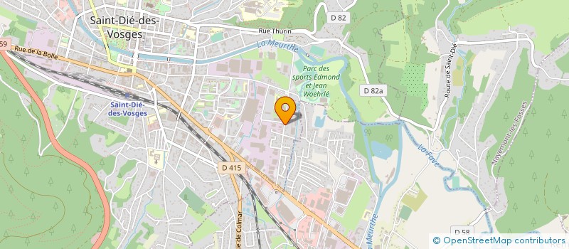 localisation de l'entreprise DONADINI SA  SAINT-DIE-DES-VOSGES