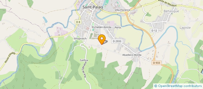 localisation de l'entreprise DONAPALEUKO PING PONG TALDEA à SAINT-PALAIS
