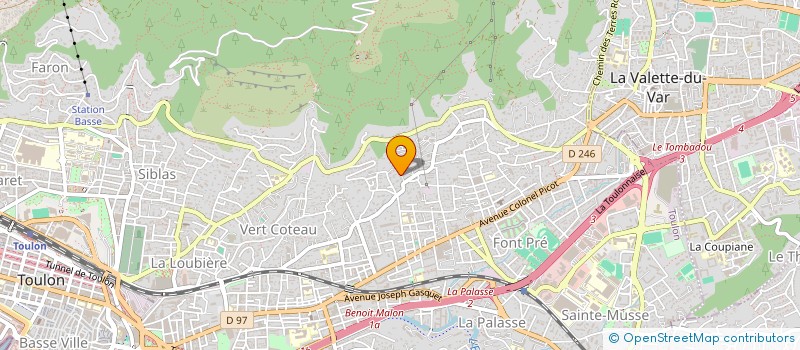 localisation de l'entreprise DONATELLA  TOULON