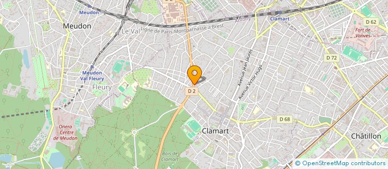 localisation de l'entreprise DONATEO à CLAMART
