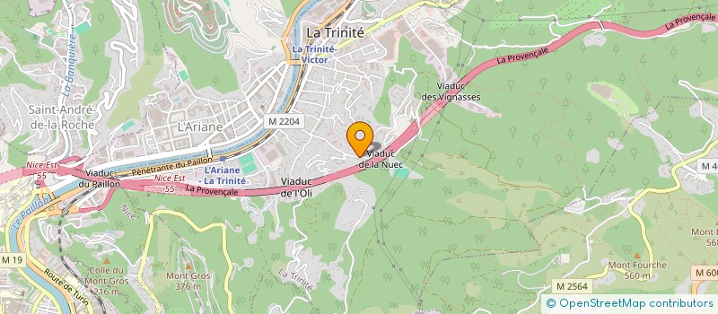 localisation de l'entreprise DONATI à LA TRINITE