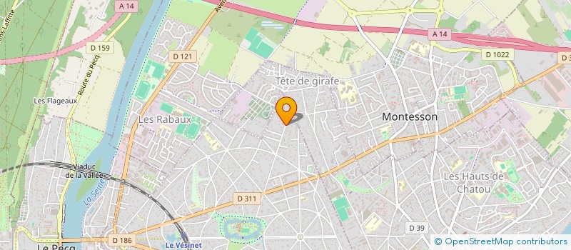 localisation de l'entreprise DONATI M DUBOR B à LE VESINET