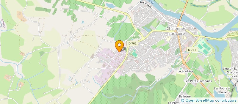localisation de l'entreprise DONATIEN DAVY MACONNERIE à CHALONNES-SUR-LOIRE