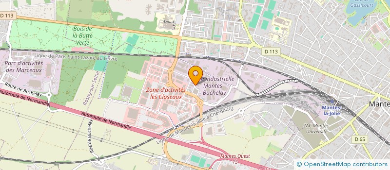 localisation de l'entreprise DONATO TRAVAUX SPECIAUX  BUCHELAY