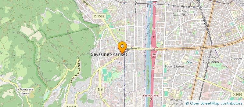 localisation de l'entreprise DONBASS à SEYSSINET-PARISET