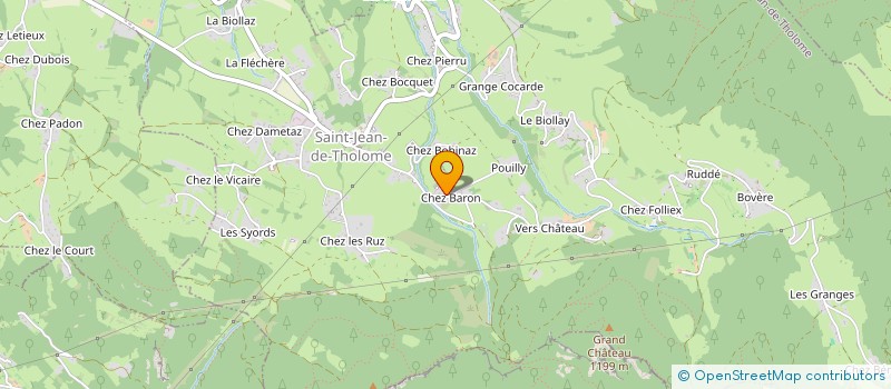 localisation de l'entreprise DONCHE SARL  SAINT-JEAN-DE-THOLOME