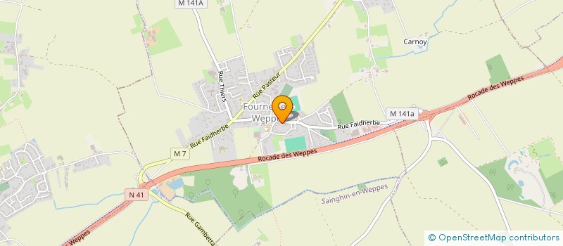 localisation de l'entreprise DONDEYNE RENE ET BERNADETTE  FOURNES-EN-WEPPES