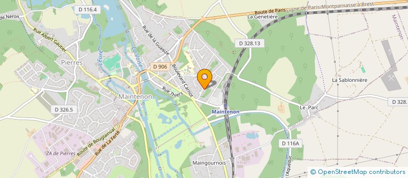 localisation de l'entreprise DONDIN-PAYRE à MAINTENON