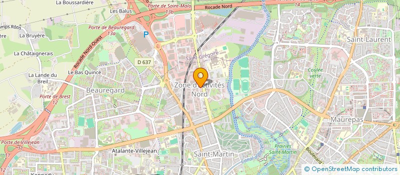 localisation de l'entreprise DONELIERE  RENNES