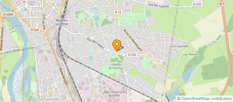 localisation de l'entreprise DONERCENTRE à YZEURE
