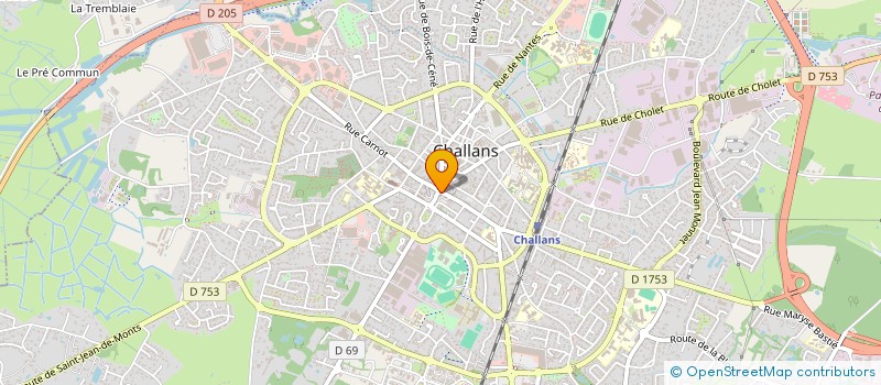 localisation de l'entreprise DONES HOLDING à CHALLANS
