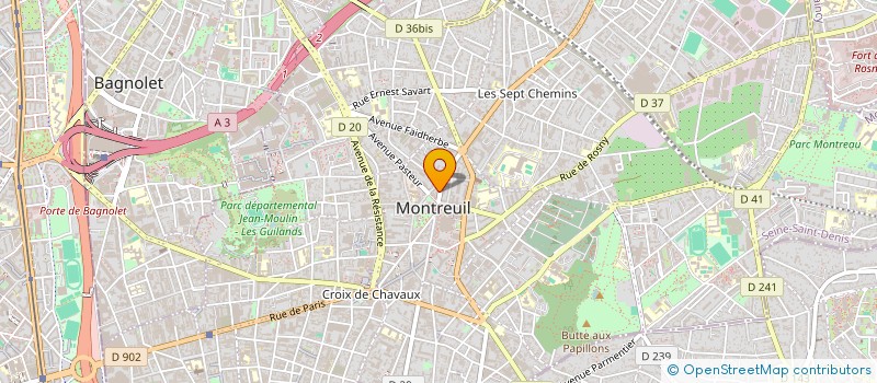 localisation de l'entreprise DONG FANG YUN à MONTREUIL