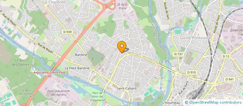 localisation de l'entreprise DONG REAL ESTATE à ANGOULEME