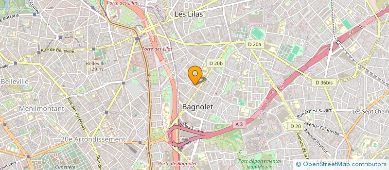 localisation de l'entreprise DONIA à BAGNOLET