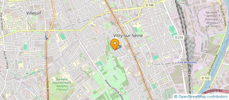 localisation de l'entreprise DONIA RENOVATION à VITRY-SUR-SEINE