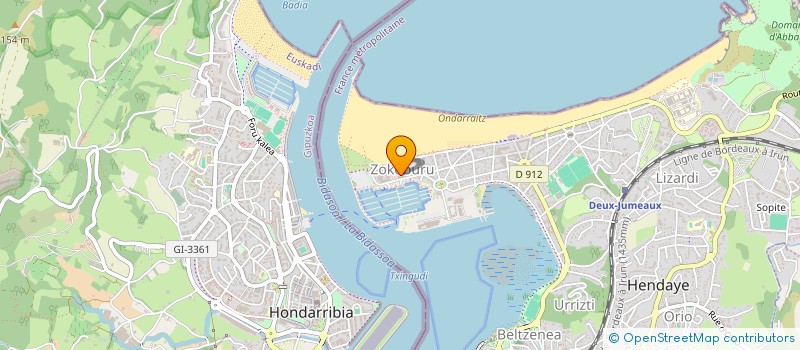 localisation de l'entreprise DONIBANE BERRI  HENDAYE
