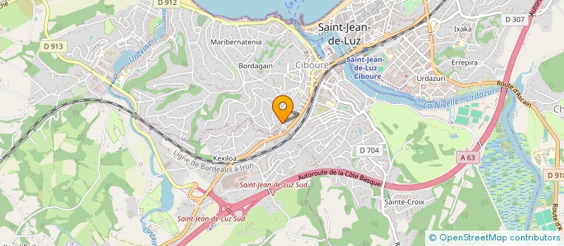 localisation de l'entreprise DONIBANE PRIMEURS à HENDAYE