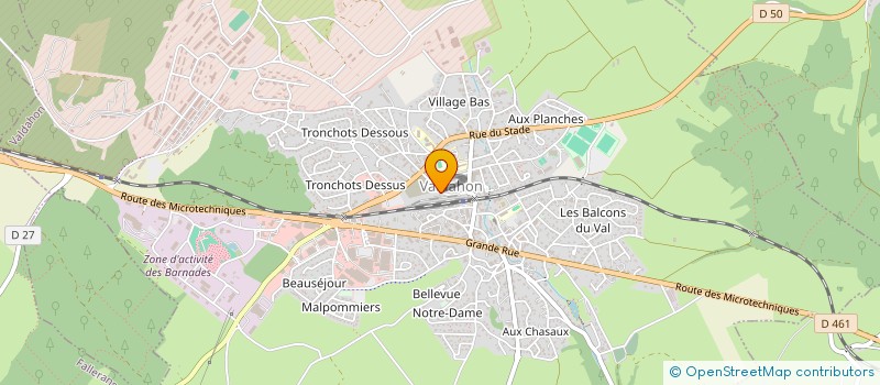 localisation de l'entreprise DONIER LES ARTISANS FROMAGERS  VALDAHON