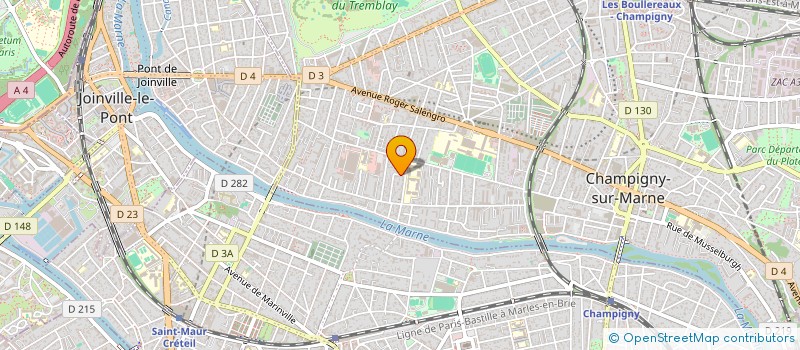localisation de l'entreprise DONIERSPORTS à CHAMPIGNY-SUR-MARNE