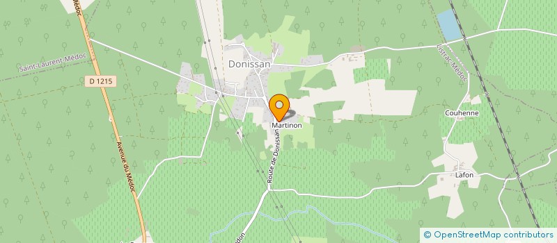 localisation de l'entreprise DONISSIMMO  LISTRAC-MEDOC