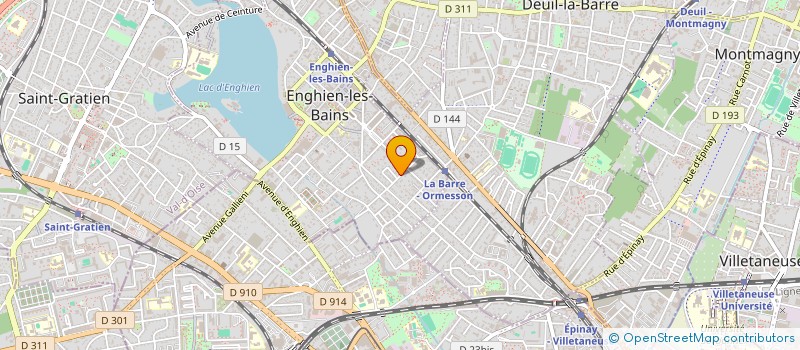 localisation de l'entreprise DONIZETTI FINANCES à ENGHIEN LES BAINS