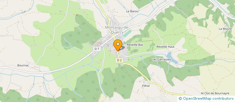 localisation de l'entreprise DONJIMAR à MONTAIGU-DE-QUERCY
