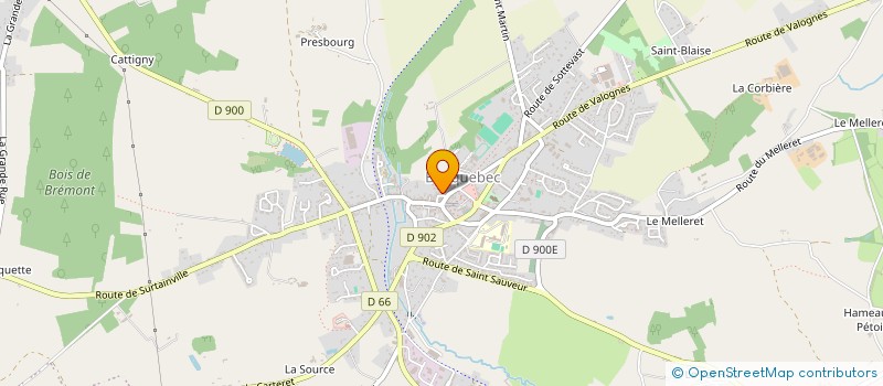 localisation de l'entreprise DONJON & CO  BRICQUEBEC-EN-COTENTIN