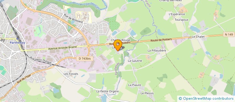 localisation de l'entreprise DONJON LOISIRS à PARTHENAY