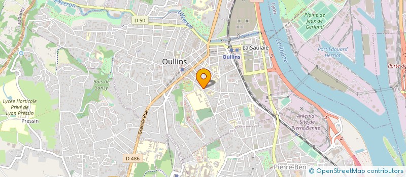 localisation de l'entreprise DONKEY PUNCH PRODUCTION (DKP)  OULLINS-PIERRE-BENITE