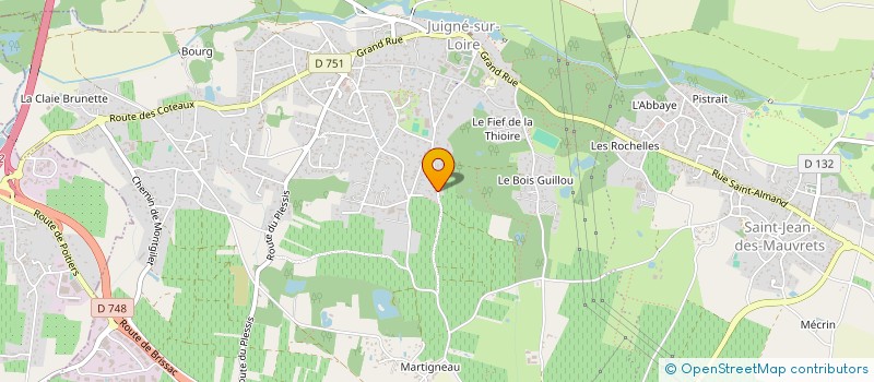 localisation de l'entreprise DONKEY STEEL à LES GARENNES SUR LOIRE