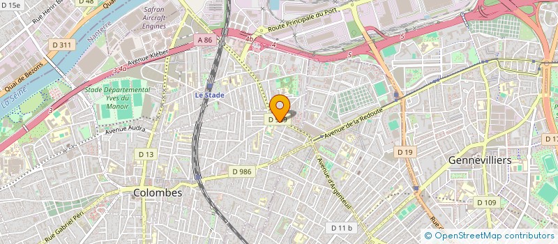 localisation de l'entreprise DONNA à COLOMBES