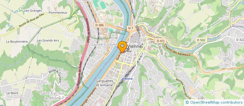 localisation de l'entreprise DONNA BELLAT  VIENNE